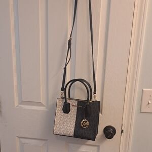 Michael Kors Black and Cream Women's Bag